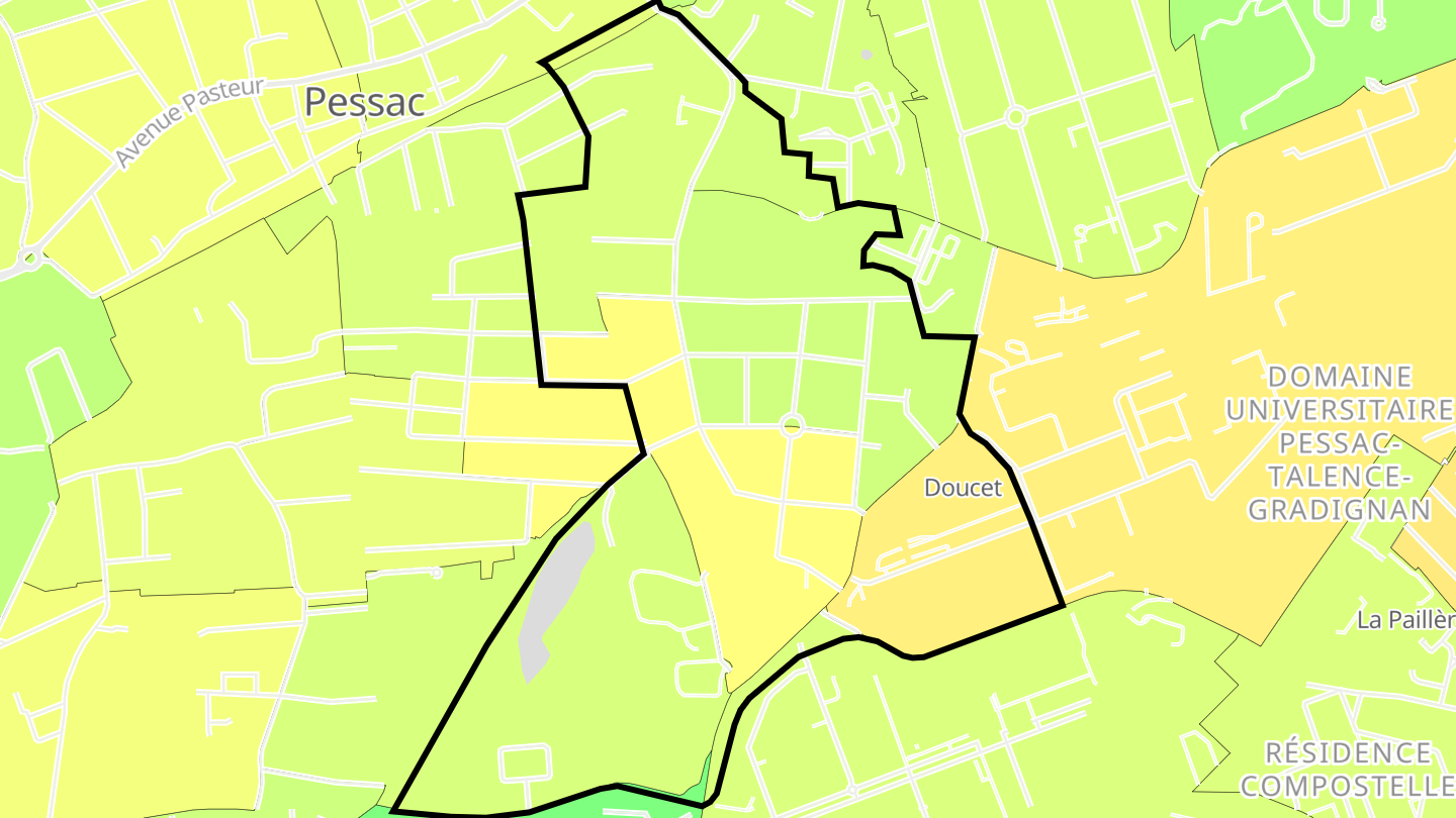 Carte des prix de l'immobilier Chiquet-Fontaudin