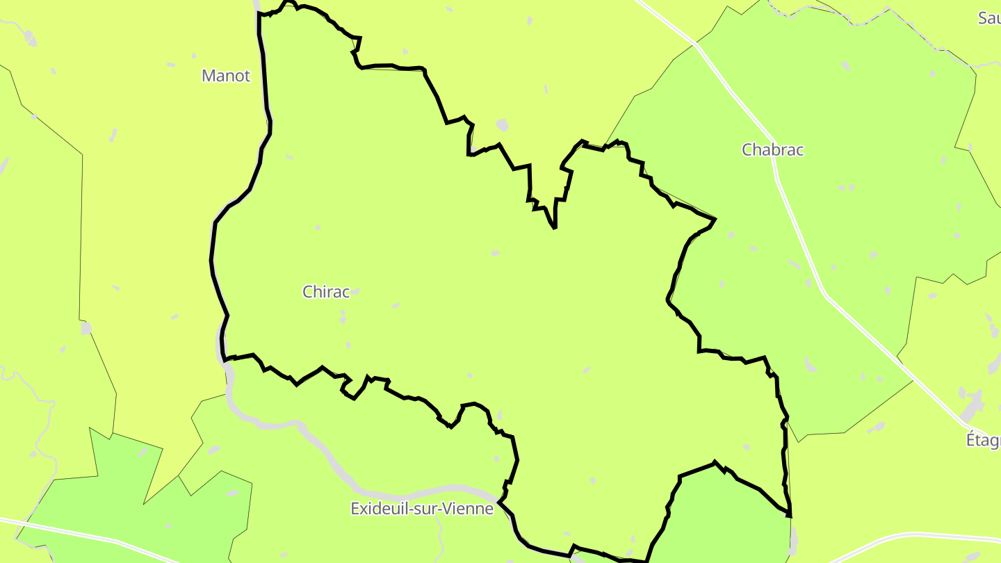 Carte des prix de l'immobilier Chirac
