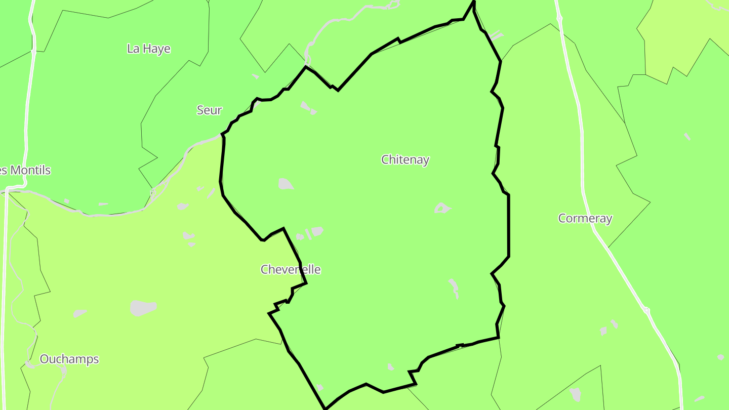 Carte des prix de l'immobilier Chitenay