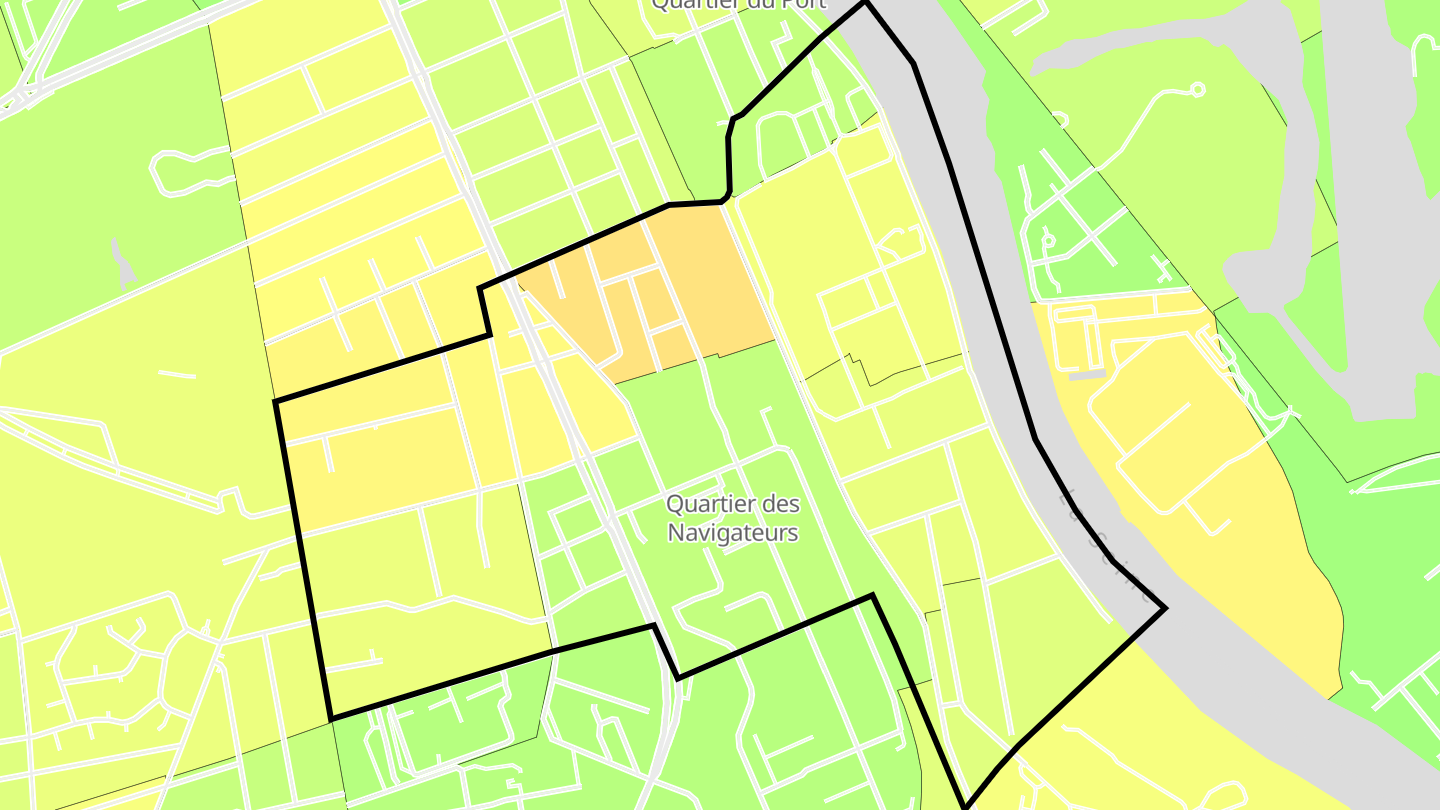 Carte des prix de l'immobilier Choisy Sud