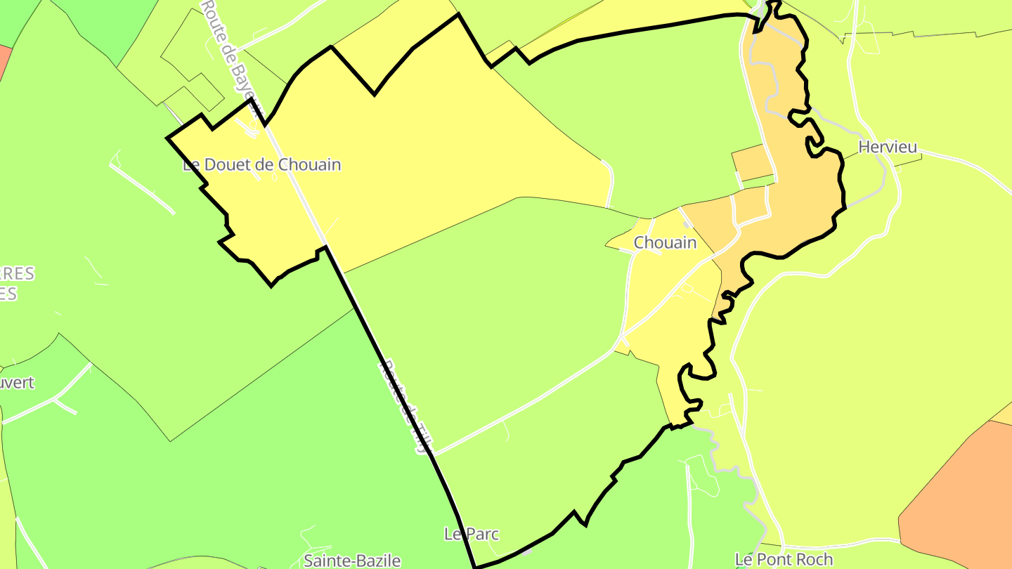 Carte des prix de l'immobilier Chouain