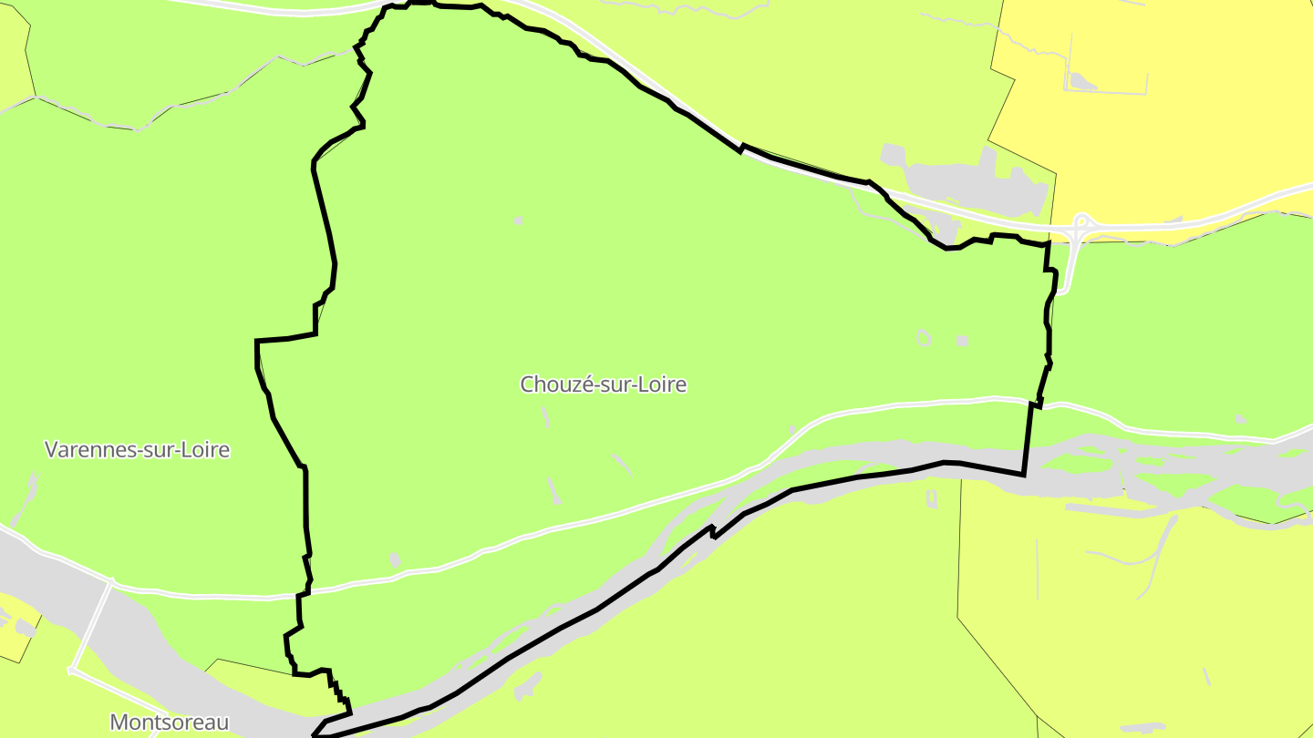 Carte des prix de l'immobilier Chouzé-sur-Loire