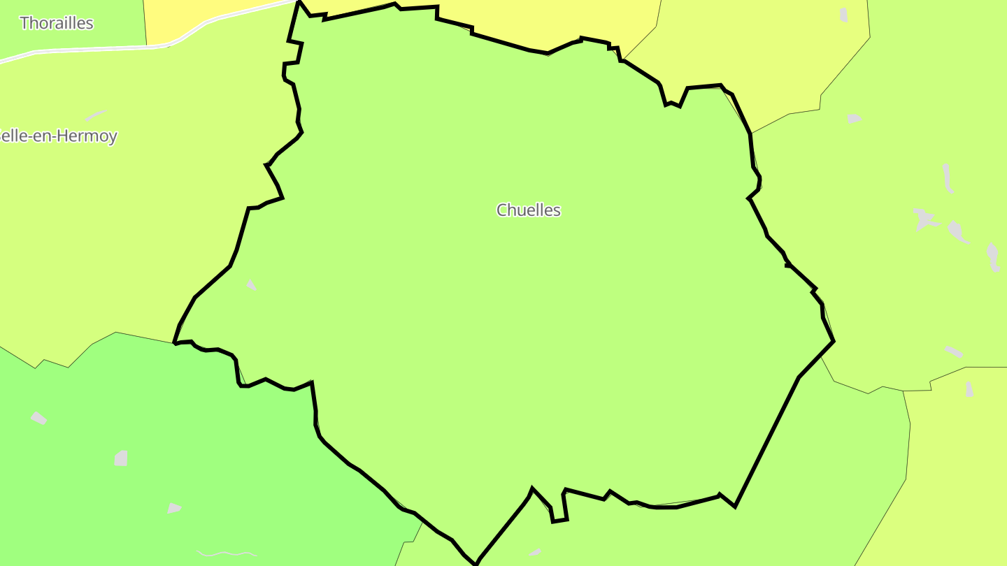 Carte des prix de l'immobilier Chuelles