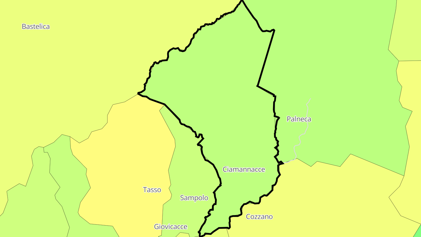 Carte des prix de l'immobilier Ciamannacce