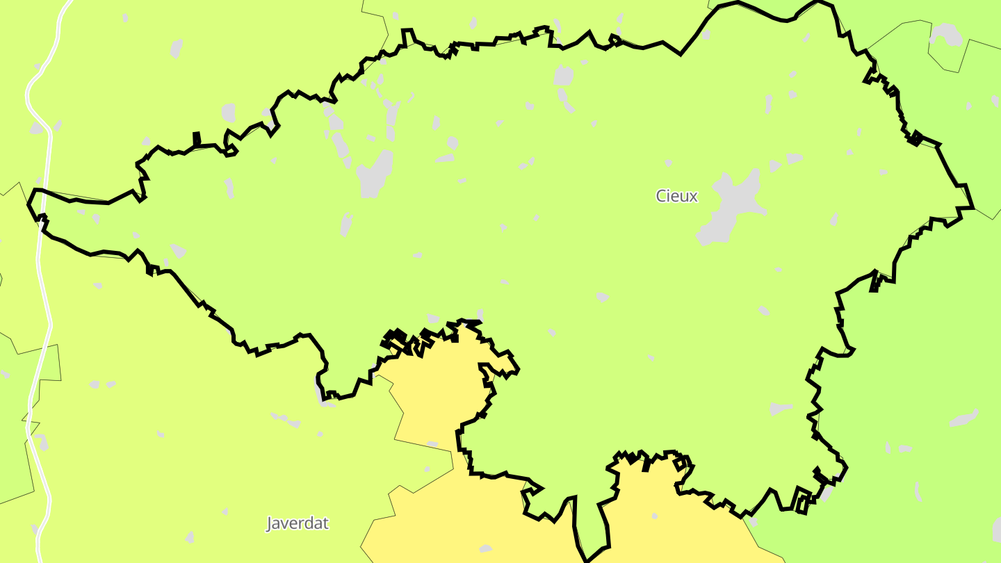 Carte des prix de l'immobilier Cieux