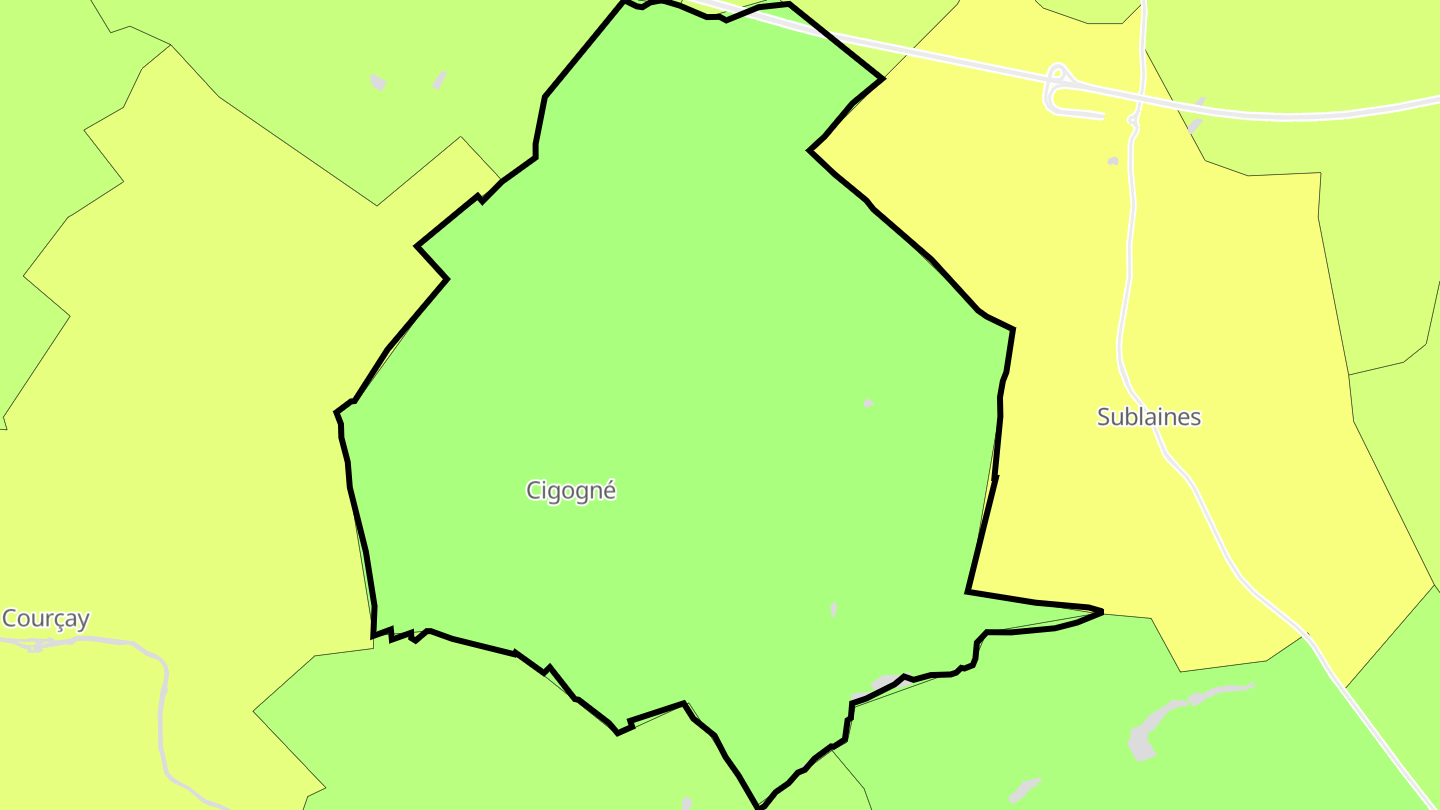 Carte des prix de l'immobilier Cigogné
