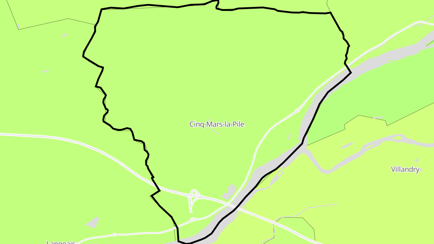 Carte des prix de l'immobilier Cinq-Mars-la-Pile