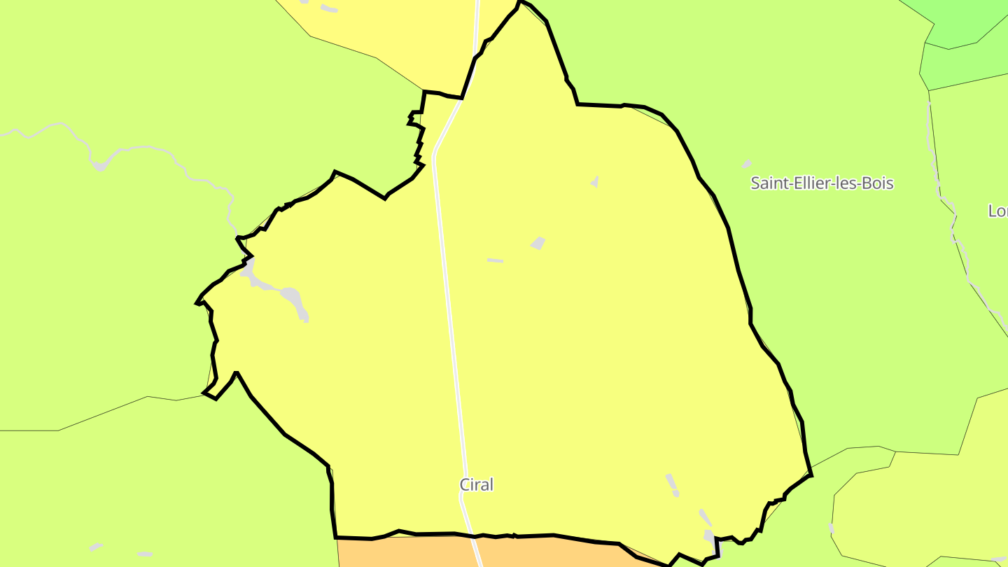 Carte des prix de l'immobilier Ciral
