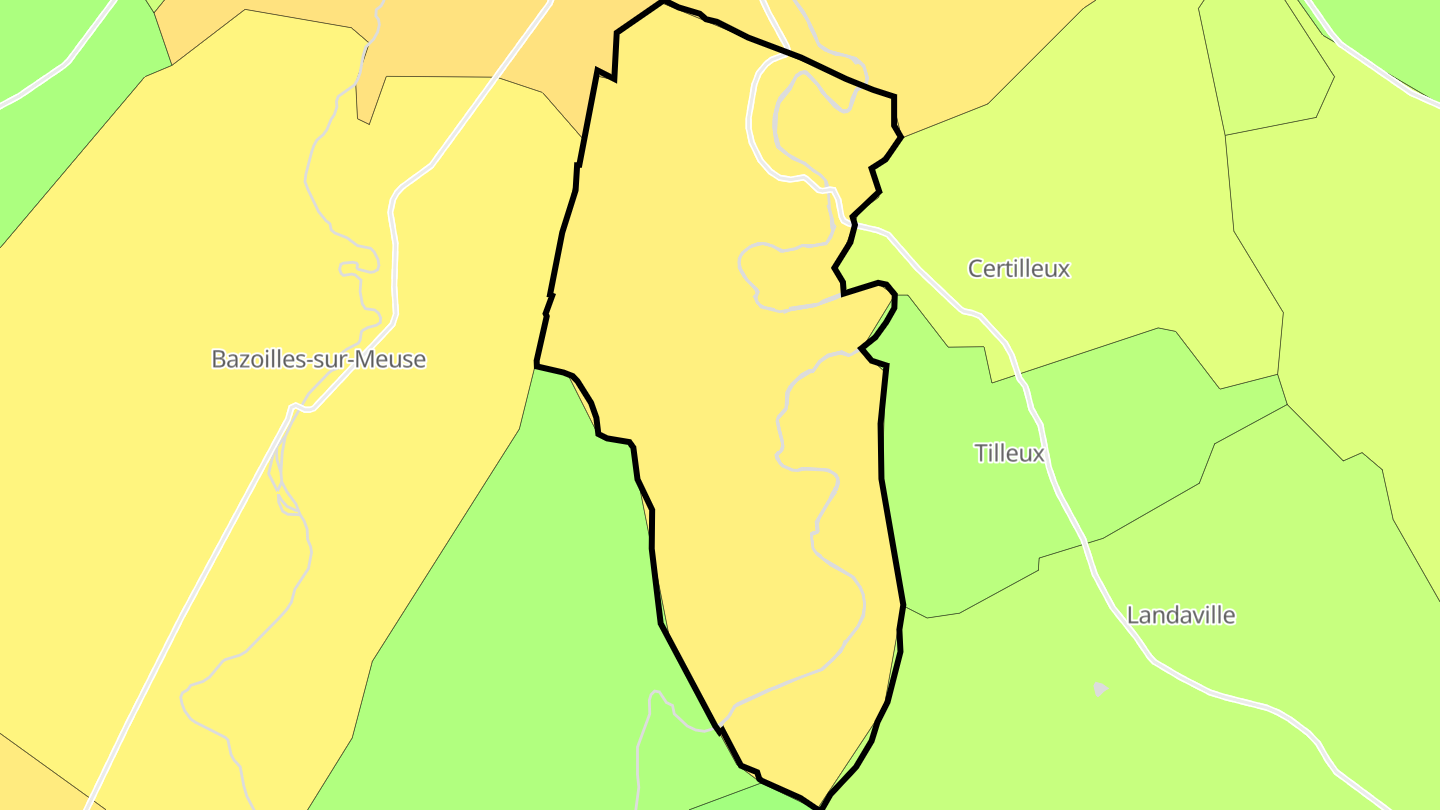 Carte des prix de l'immobilier Circourt-sur-Mouzon