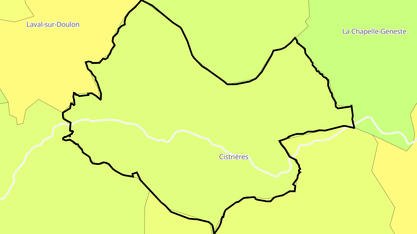 Carte des prix de l'immobilier Cistrières