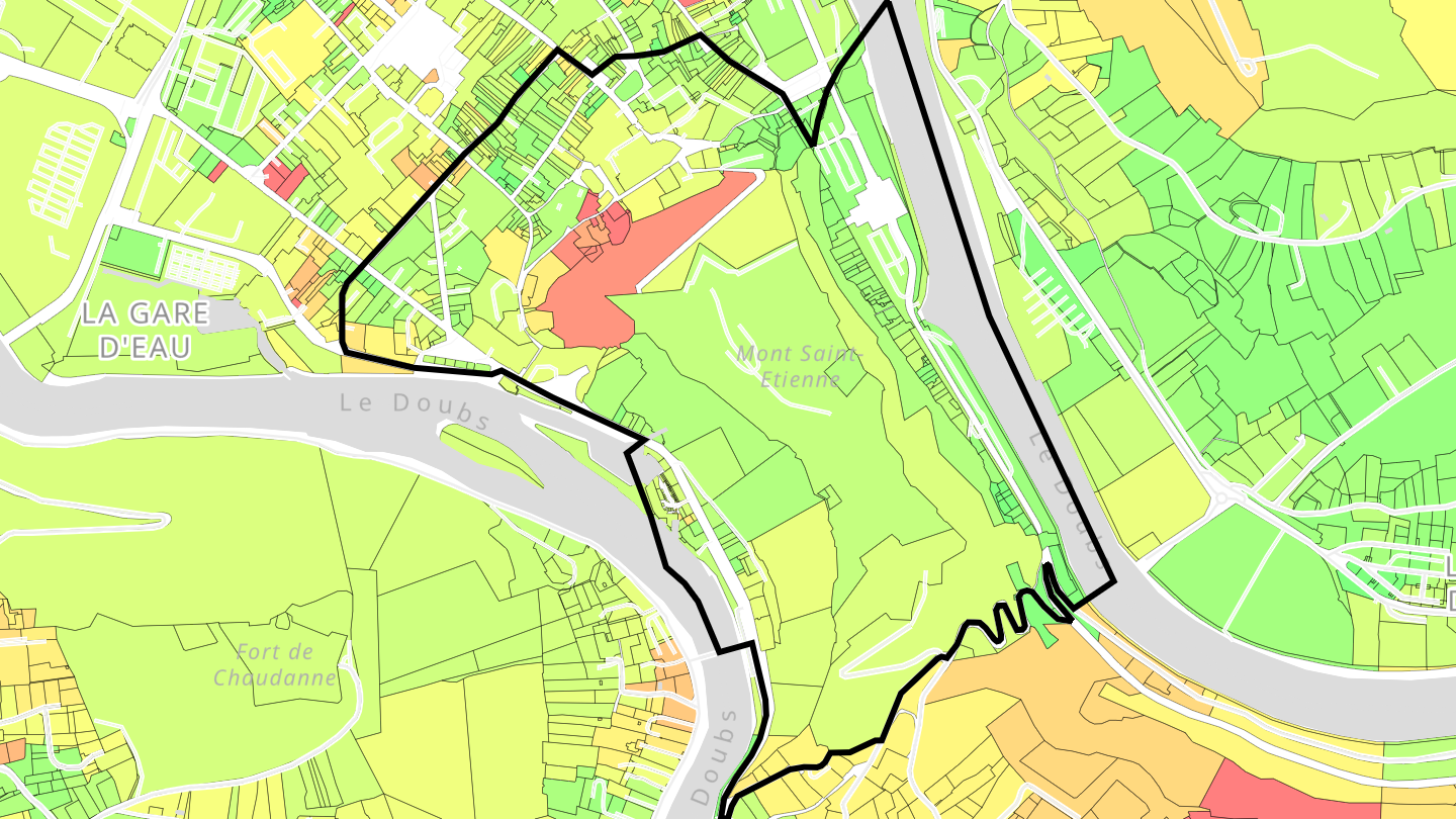 Carte des prix de l'immobilier Citadelle