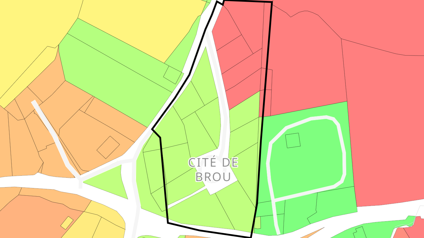 Carte des prix de l'immobilier Cité de Brou