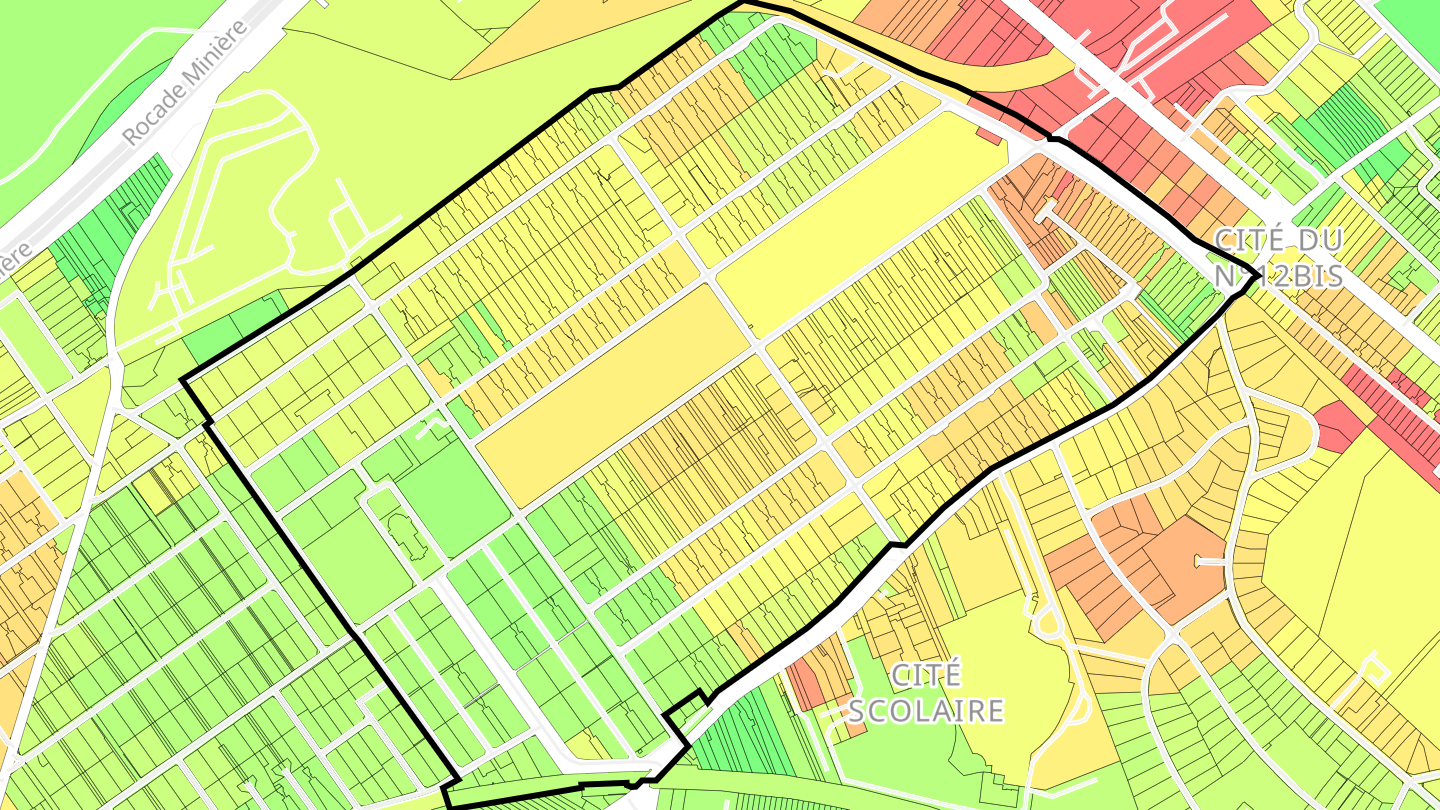 Carte des prix de l'immobilier Cité des Provinces
