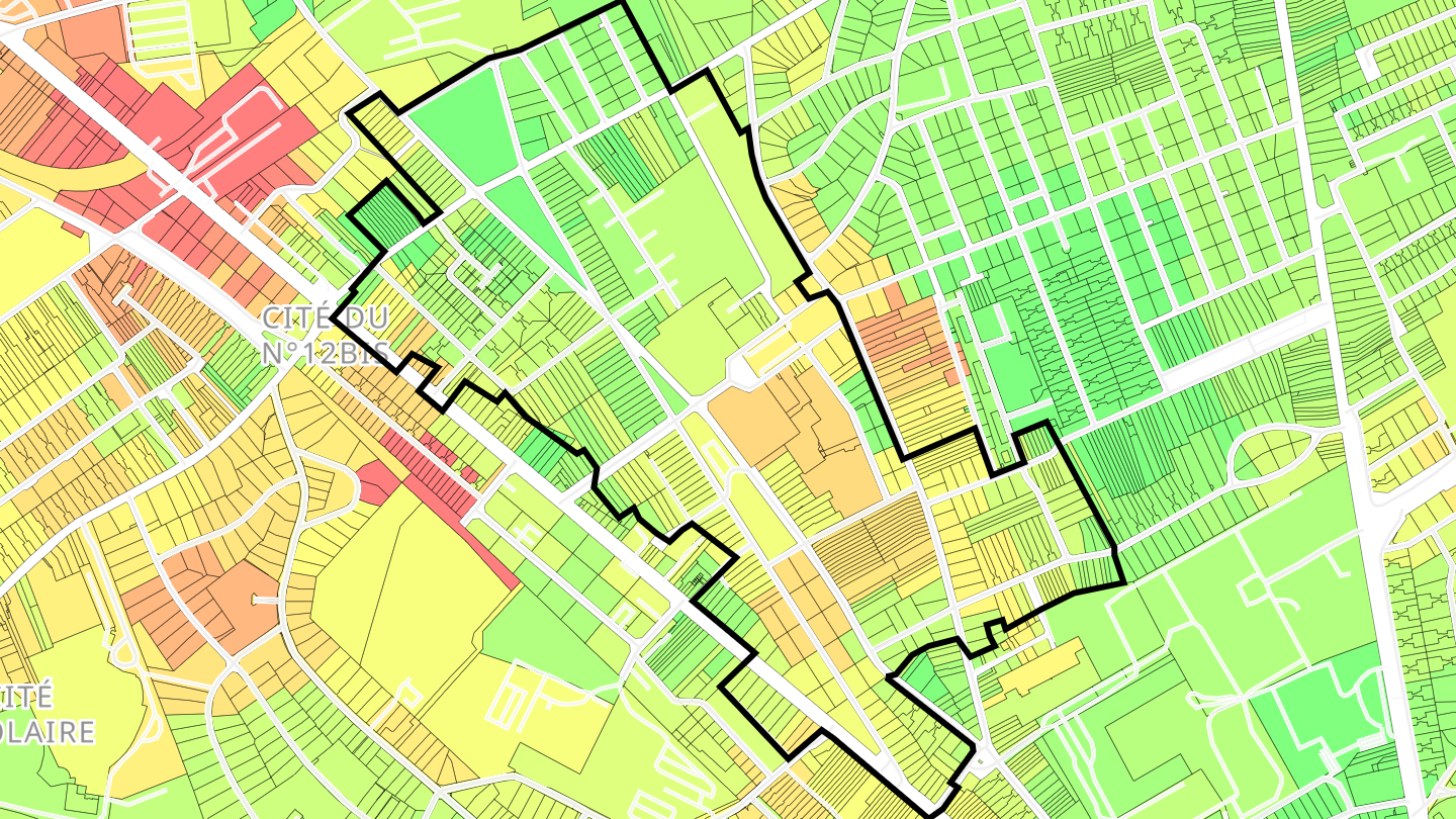 Carte des prix de l'immobilier Cité n°12