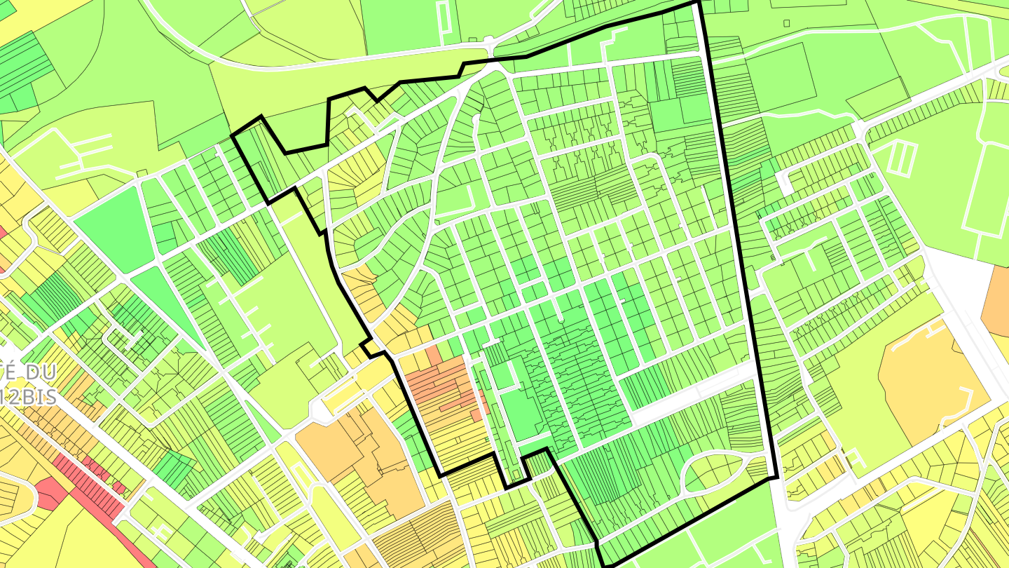 Carte des prix de l'immobilier Cité Saint-Laurent