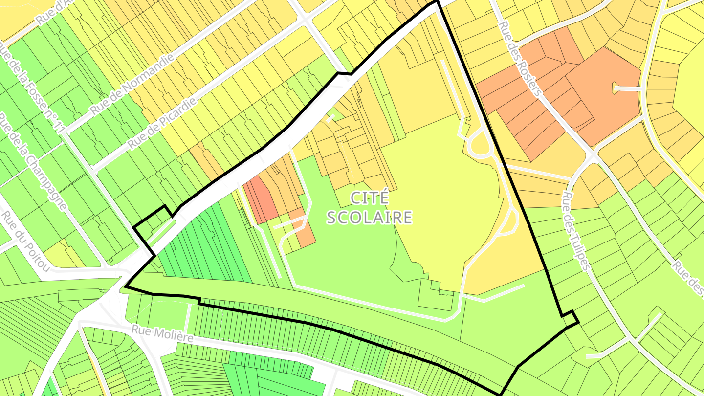 Carte des prix de l'immobilier Cité Scolaire