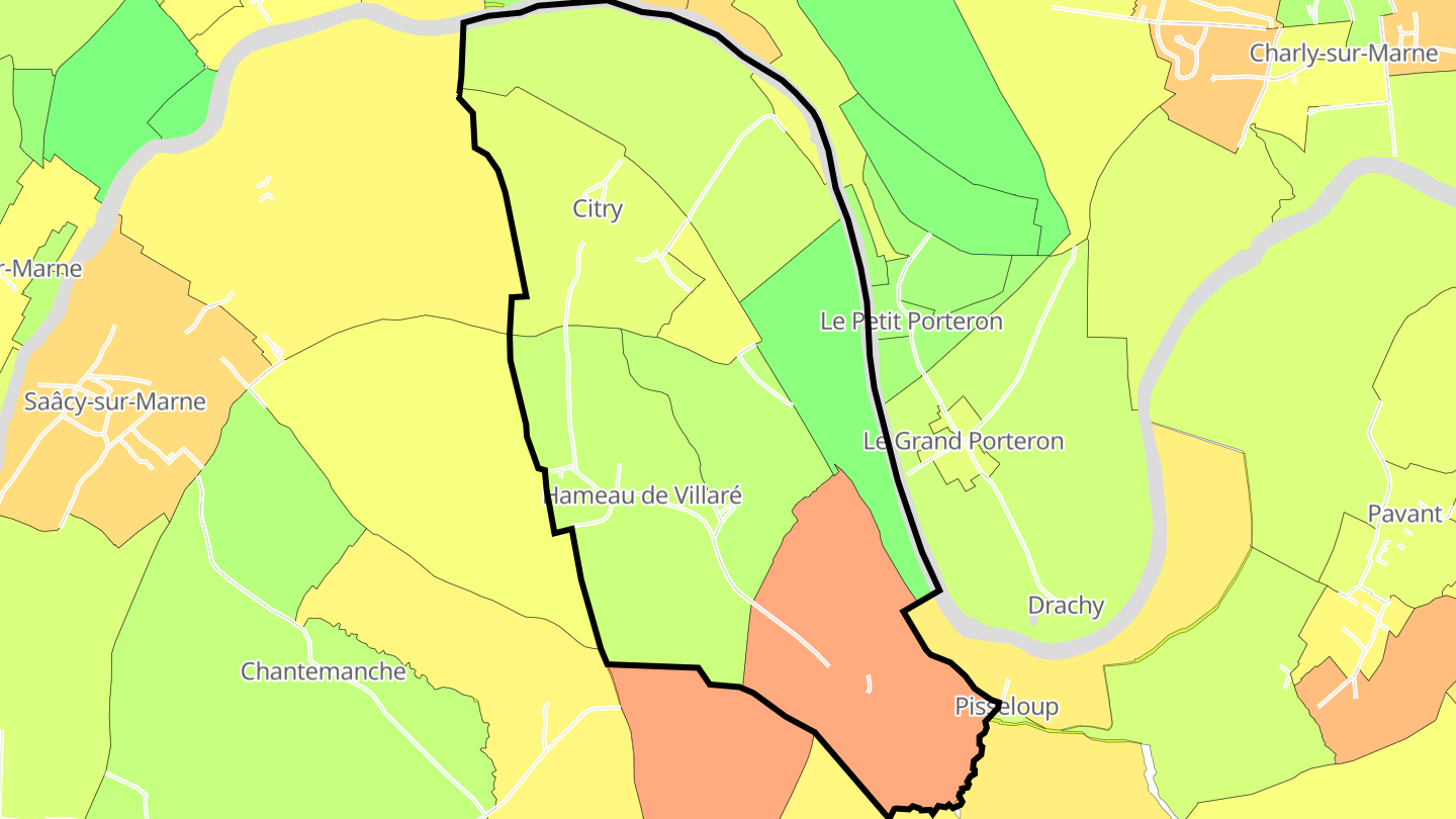 Carte des prix de l'immobilier Citry