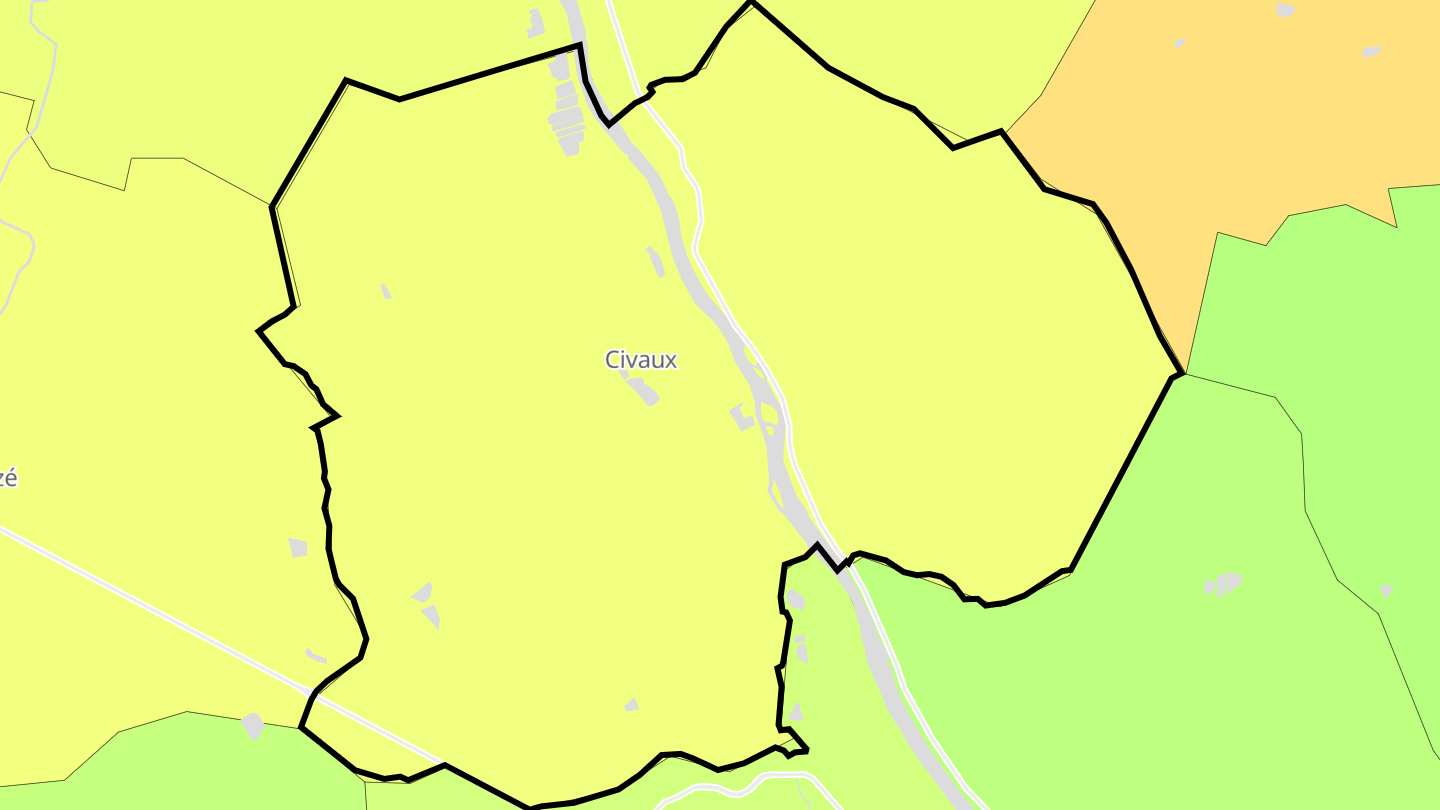 Carte des prix de l'immobilier Civaux