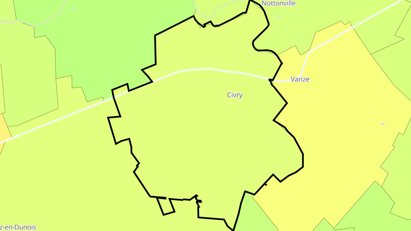 Carte des prix de l'immobilier Civry
