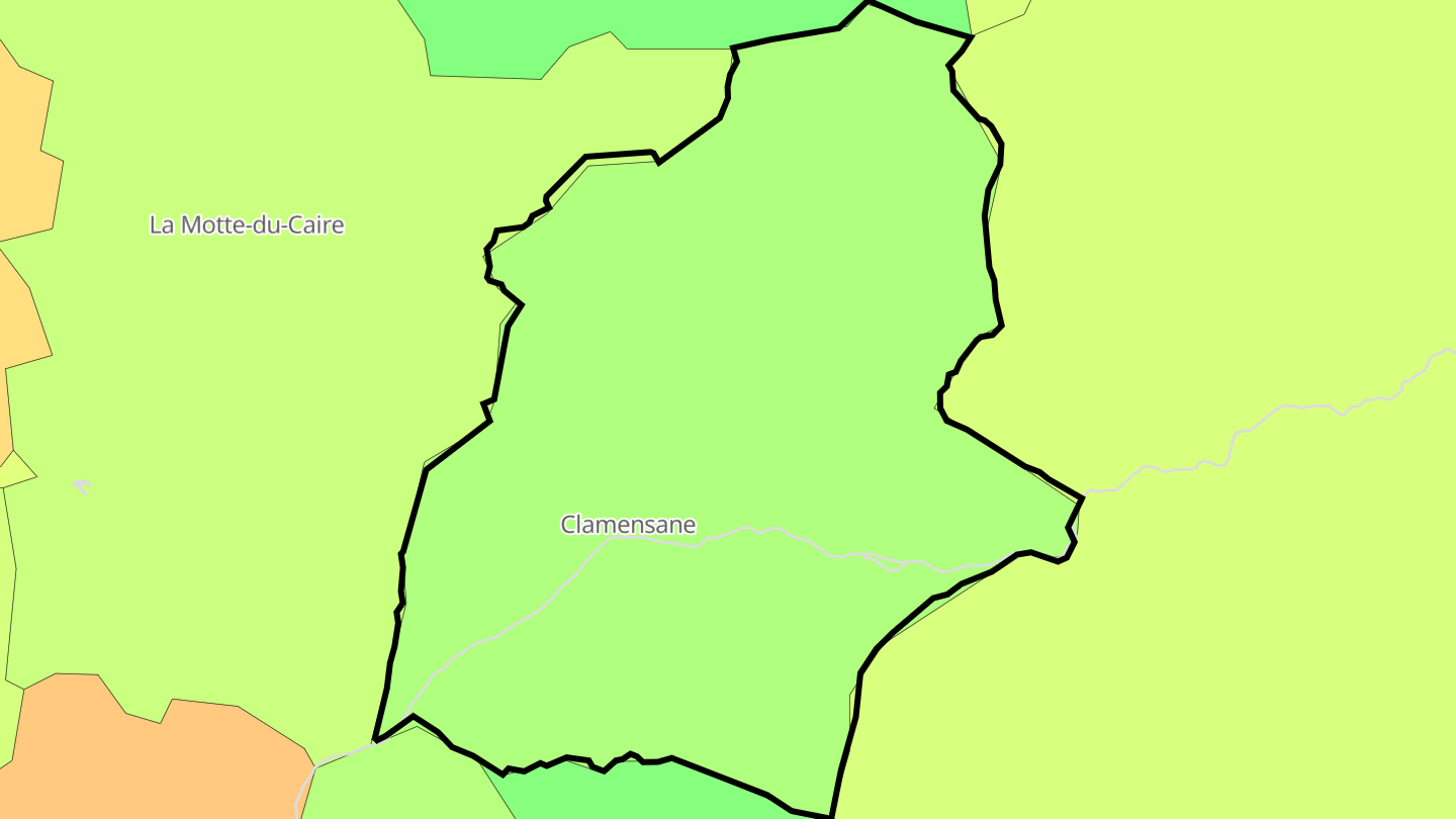 Carte des prix de l'immobilier Clamensane