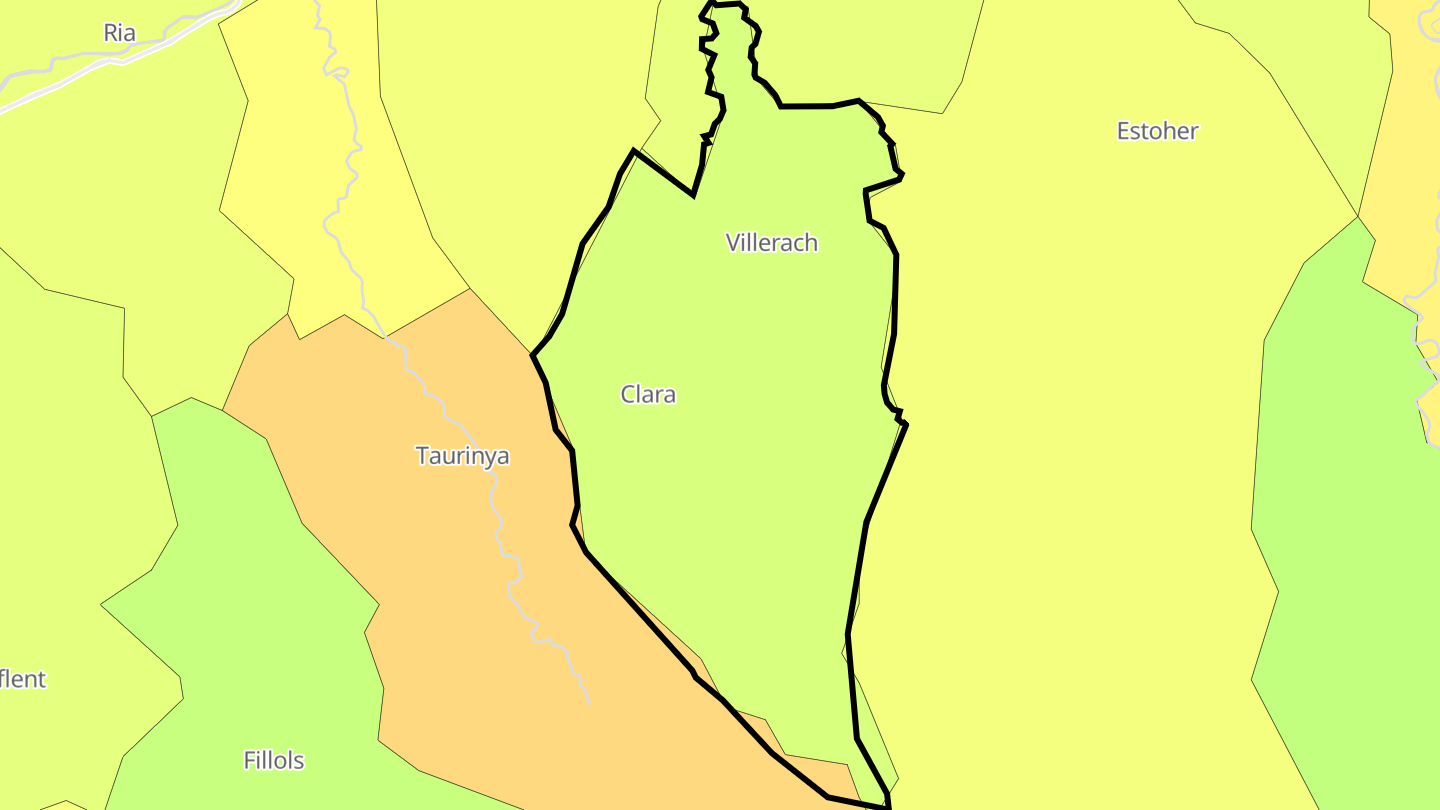 Carte des prix de l'immobilier Clara-Villerach