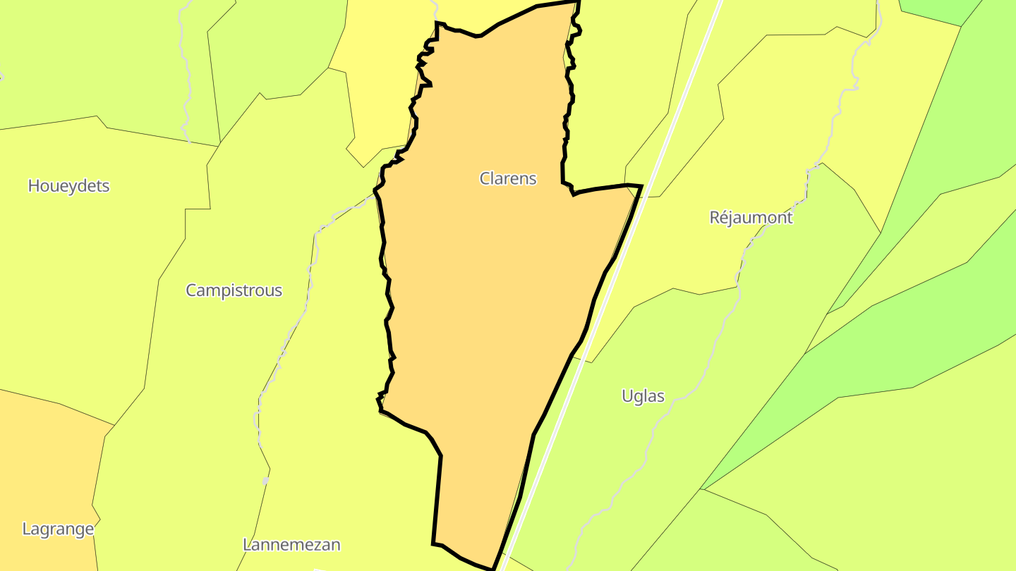 Carte des prix de l'immobilier Clarens