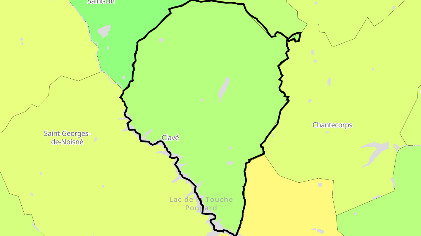 Carte des prix de l'immobilier Clavé
