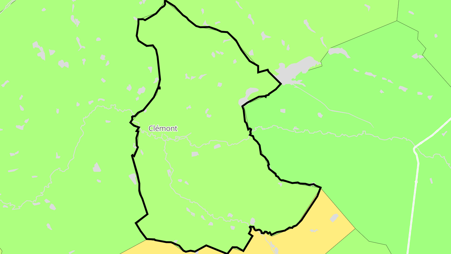 Carte des prix de l'immobilier Clémont