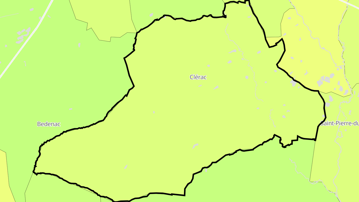 Carte des prix de l'immobilier Clérac