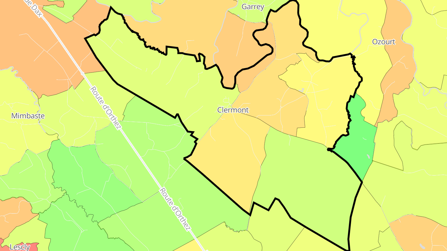 Carte des prix de l'immobilier Clermont