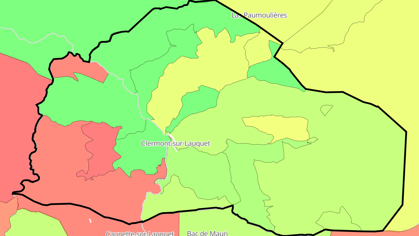 Carte des prix de l'immobilier Clermont-sur-Lauquet