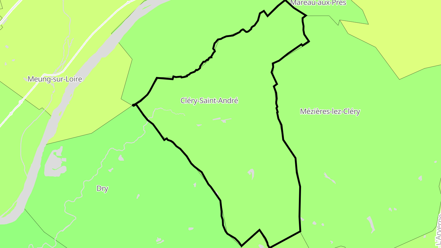 Carte des prix de l'immobilier Cléry-Saint-André