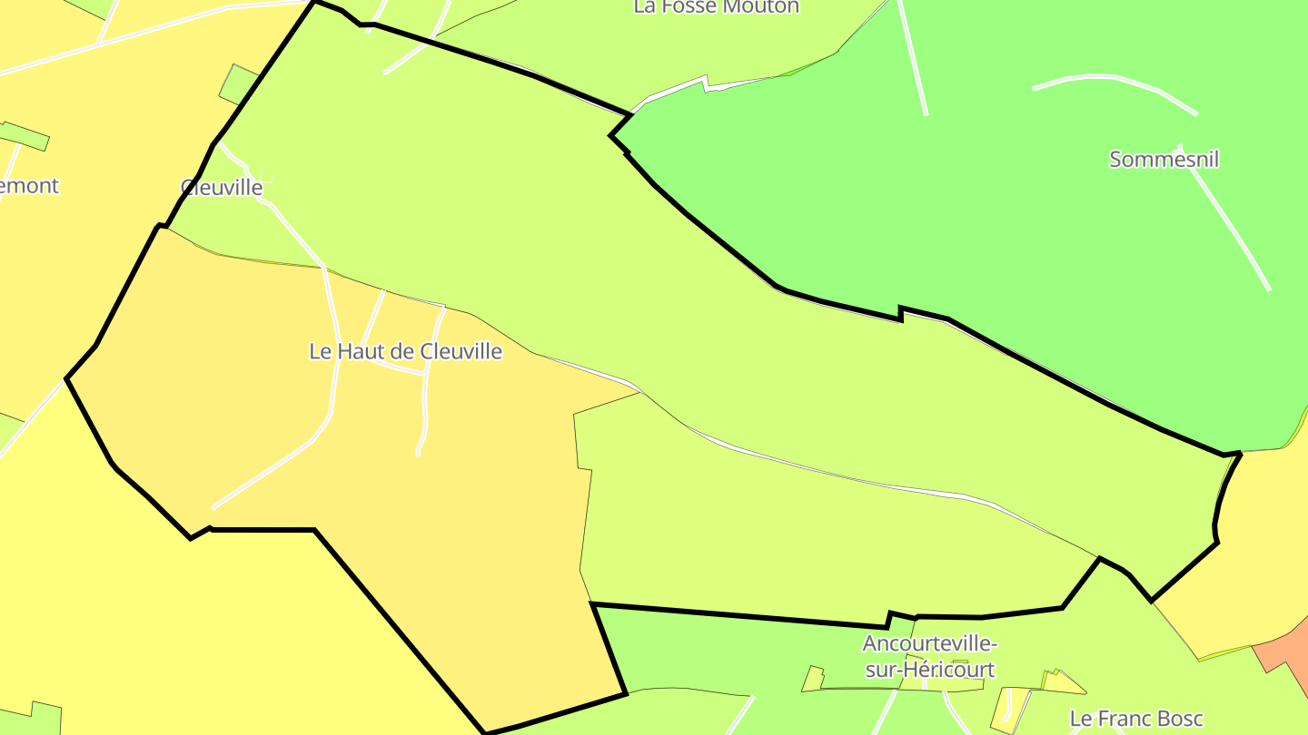 Carte des prix de l'immobilier Cleuville