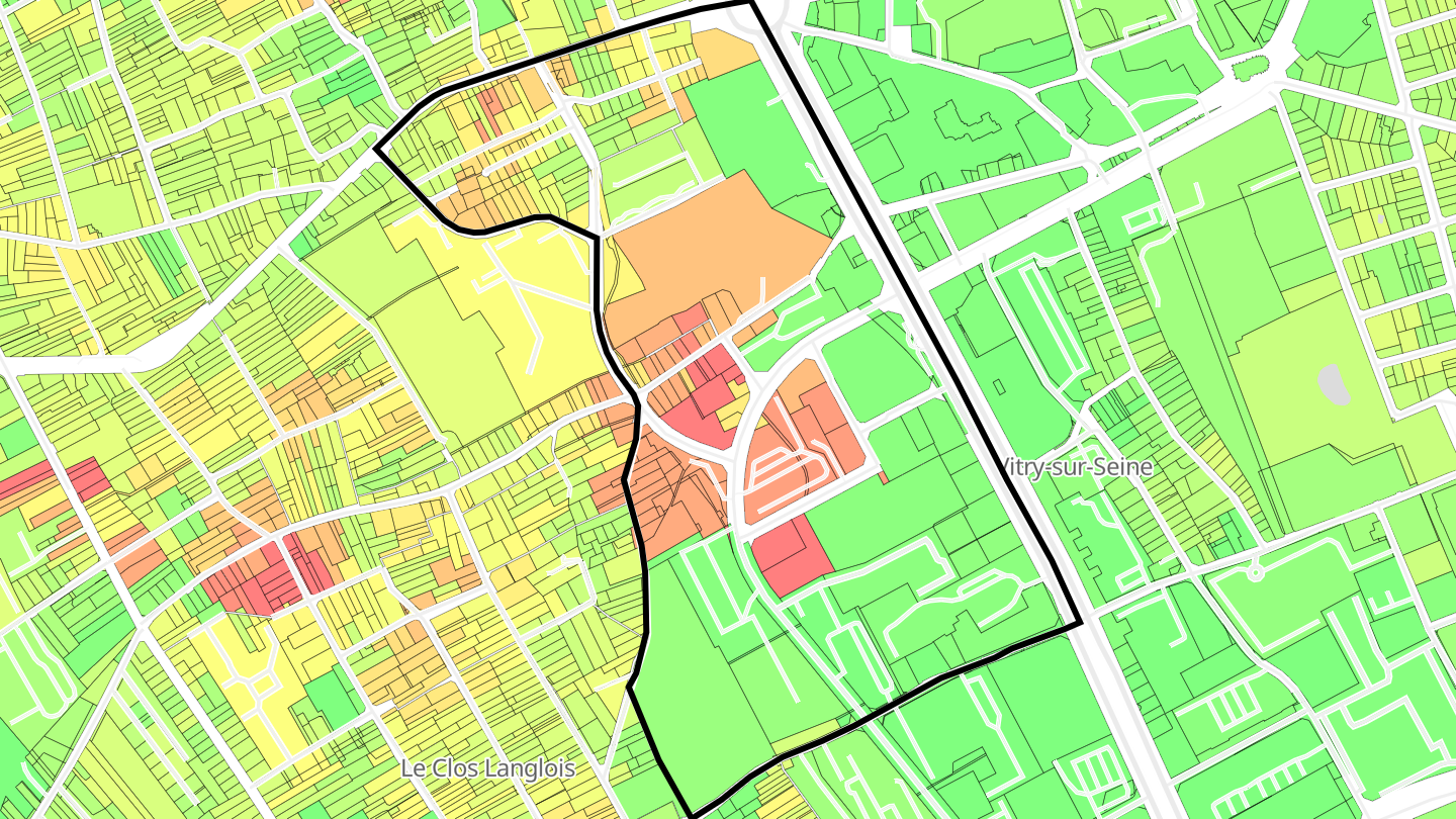 Carte des prix de l'immobilier Clos Langlois