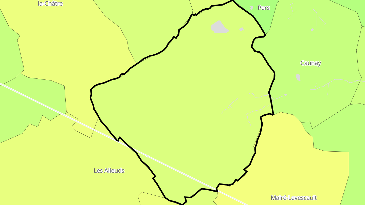 Carte des prix de l'immobilier Clussais-la-Pommeraie