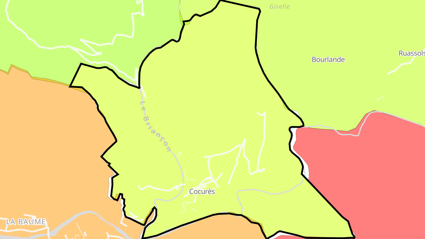 Carte des prix de l'immobilier Cocurès