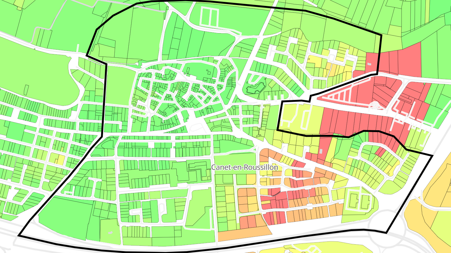 Carte des prix de l'immobilier Cœur historique