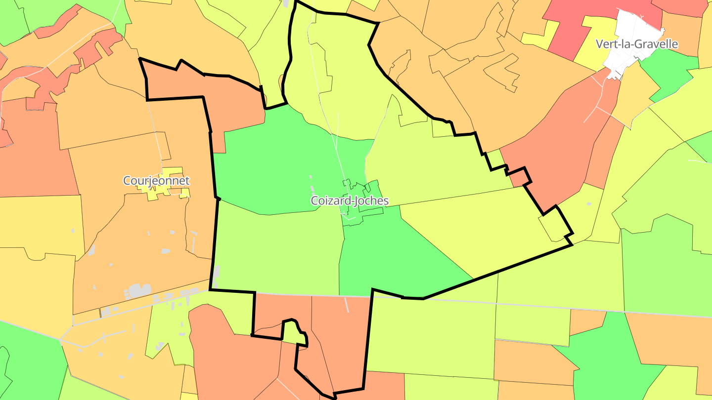Carte des prix de l'immobilier Coizard-Joches