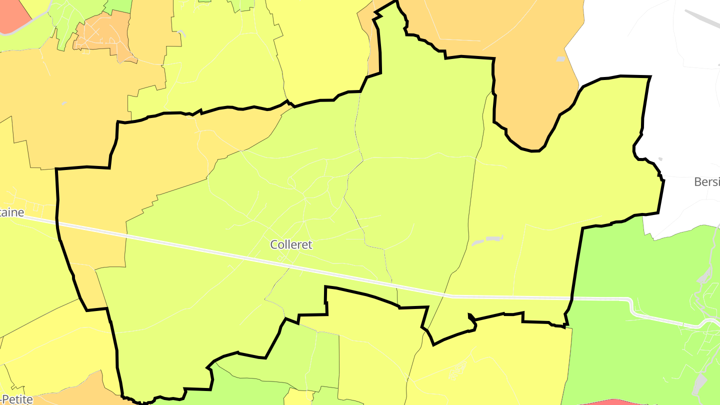 Carte des prix de l'immobilier Colleret
