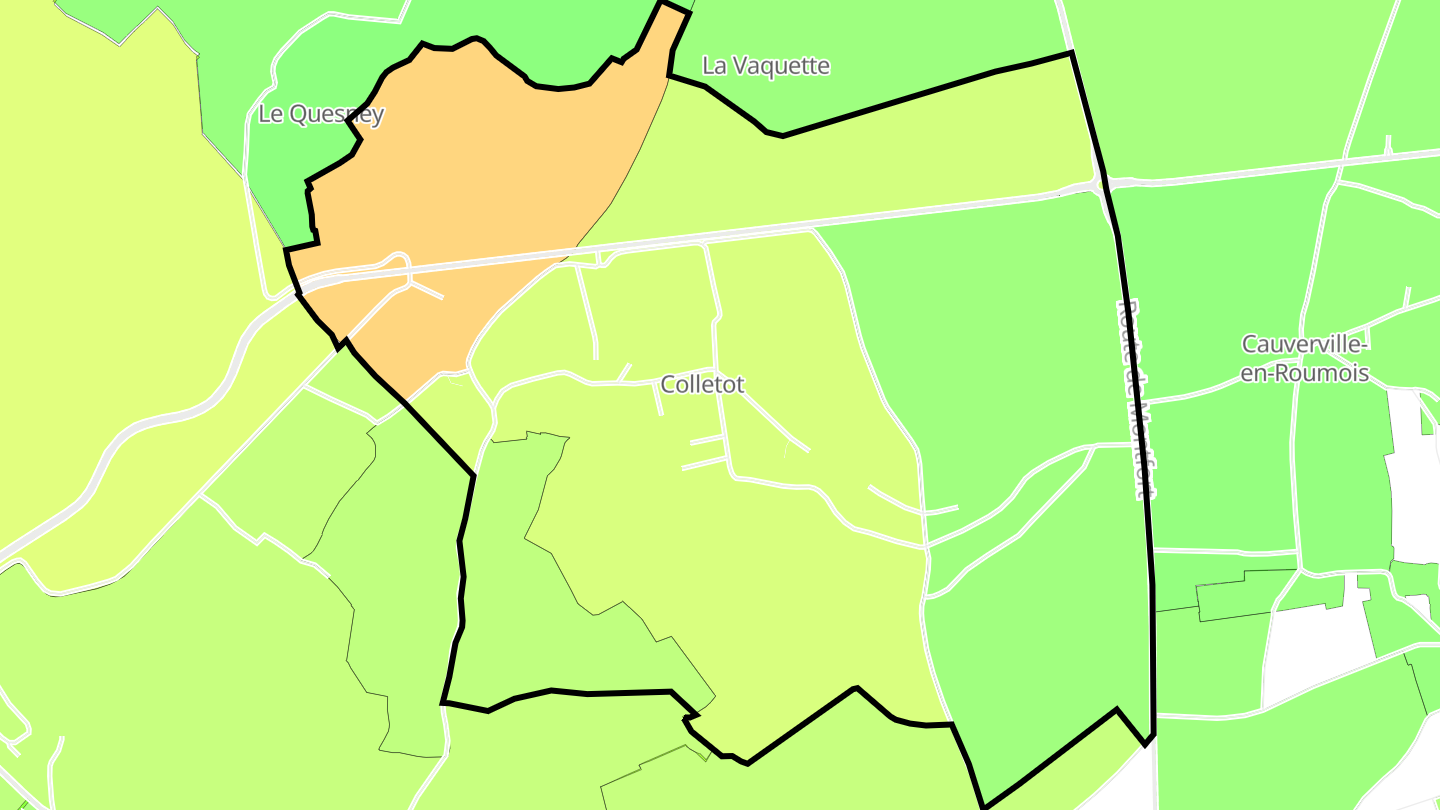 Carte des prix de l'immobilier Colletot
