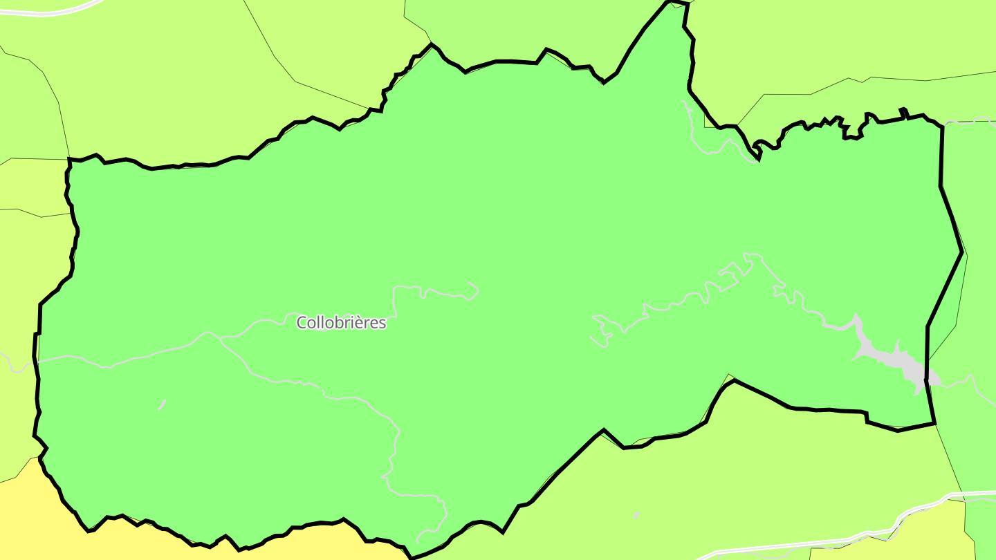 Carte des prix de l'immobilier Collobrières