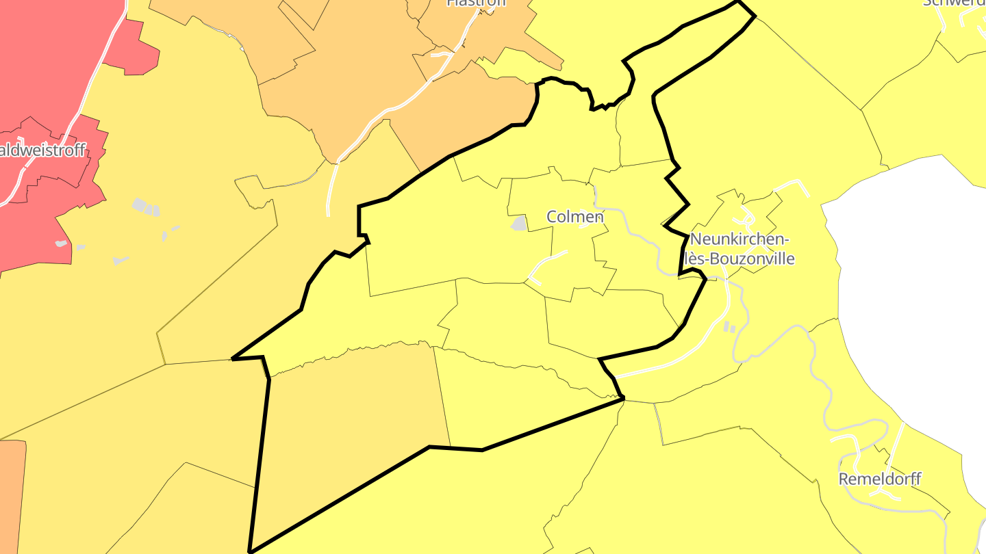 Carte des prix de l'immobilier Colmen