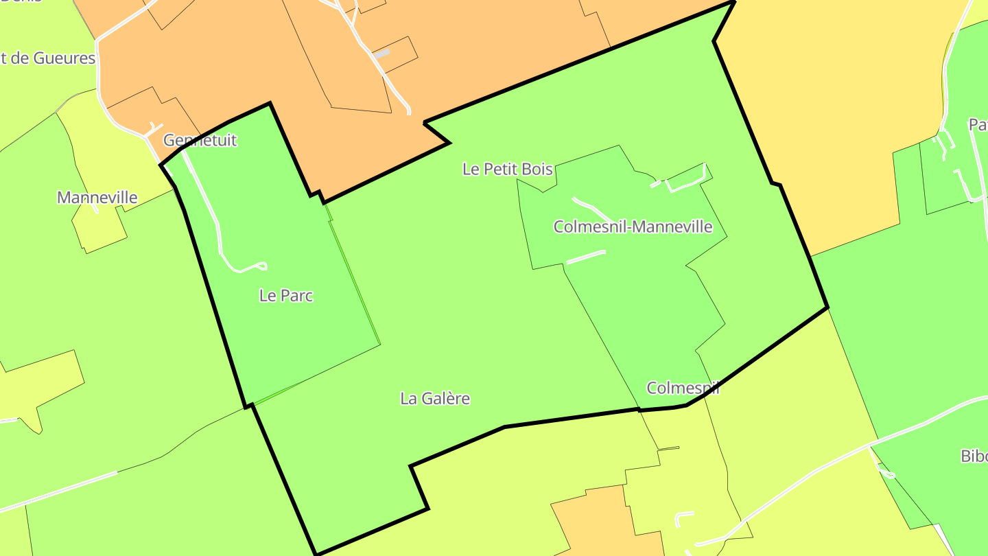 Carte des prix de l'immobilier Colmesnil-Manneville