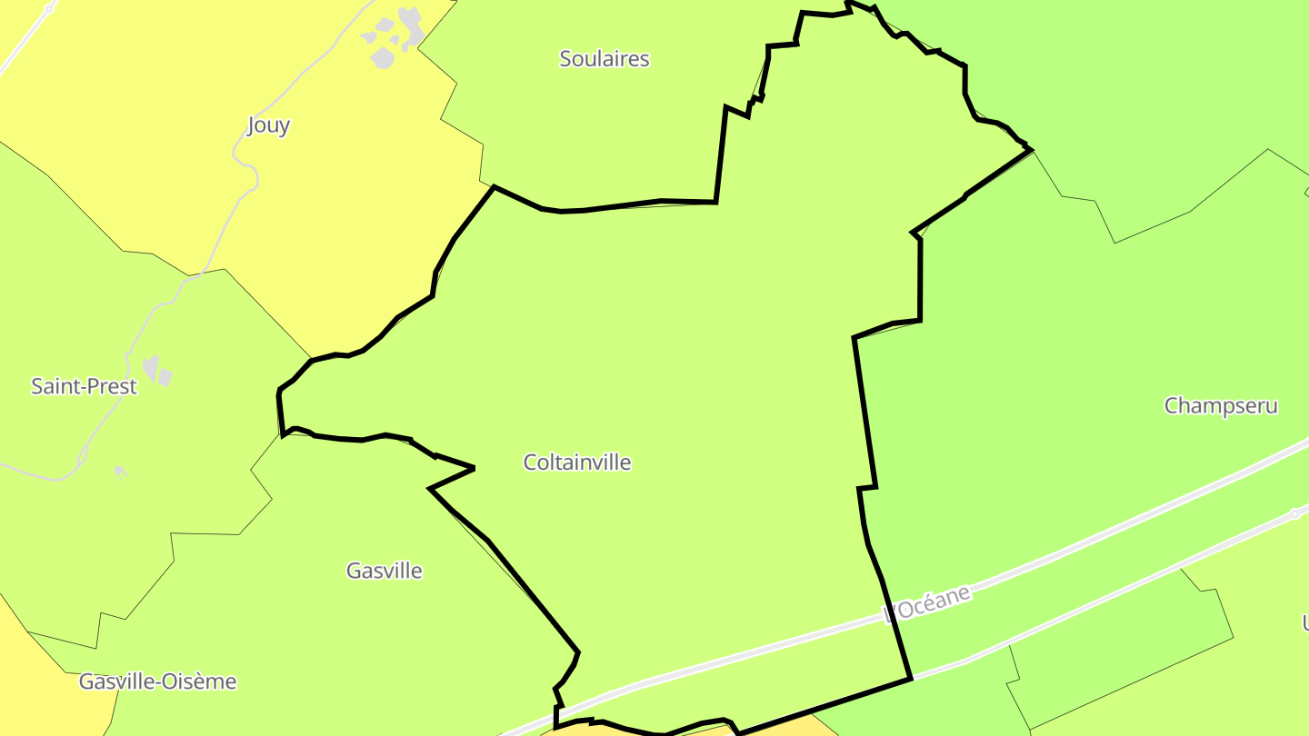 Carte des prix de l'immobilier Coltainville