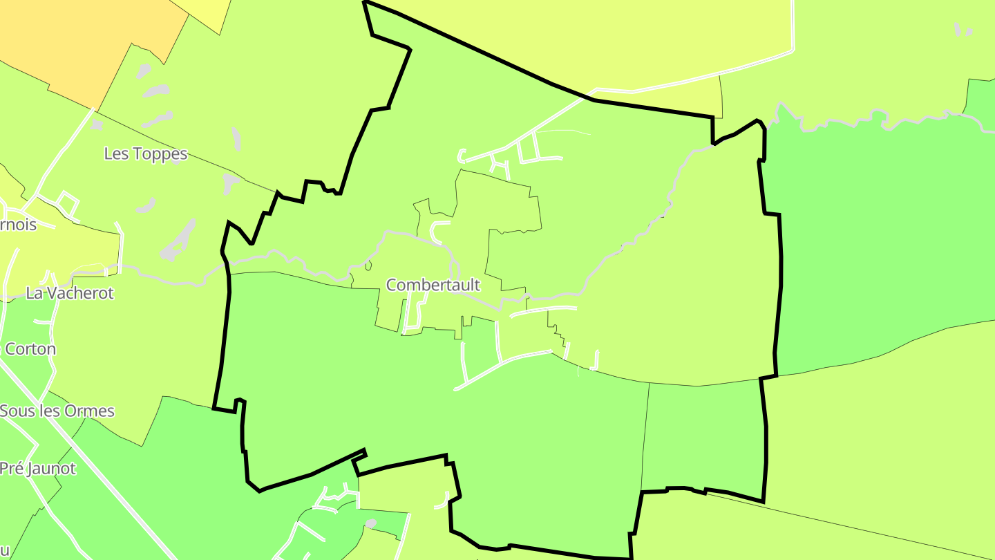 Carte des prix de l'immobilier Combertault