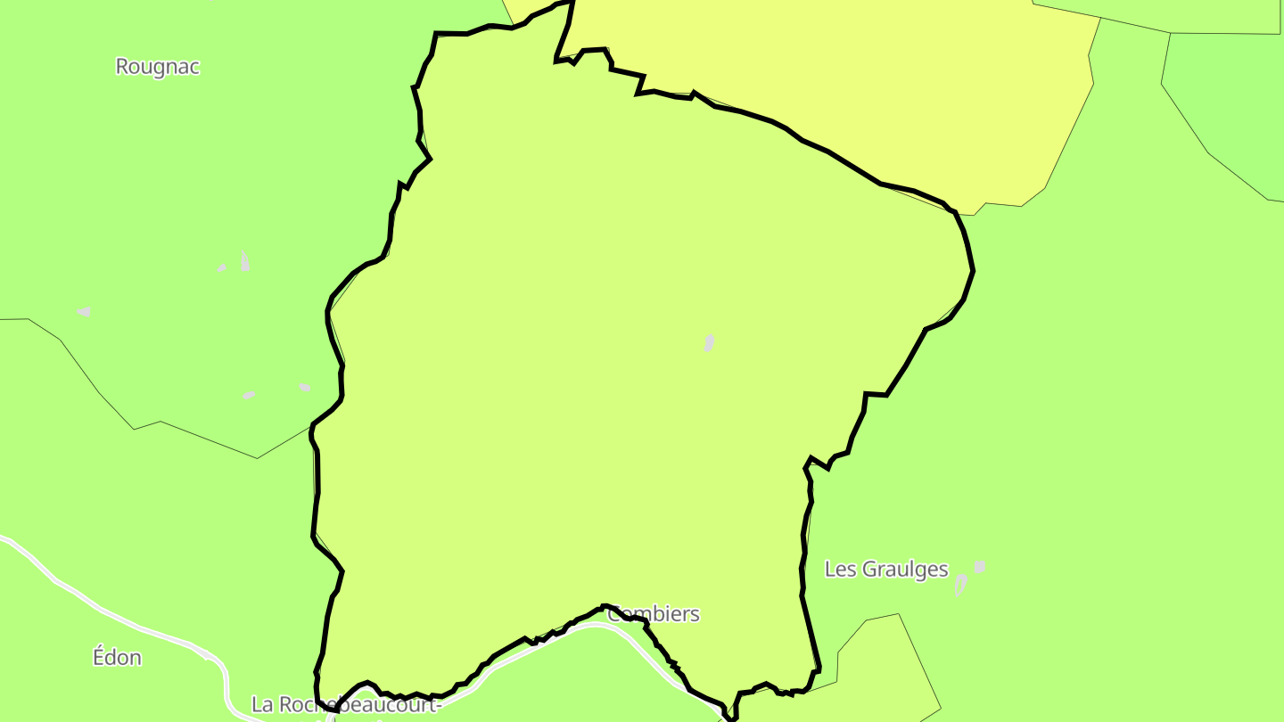 Carte des prix de l'immobilier Combiers