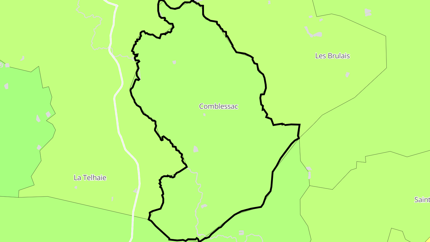 Carte des prix de l'immobilier Comblessac