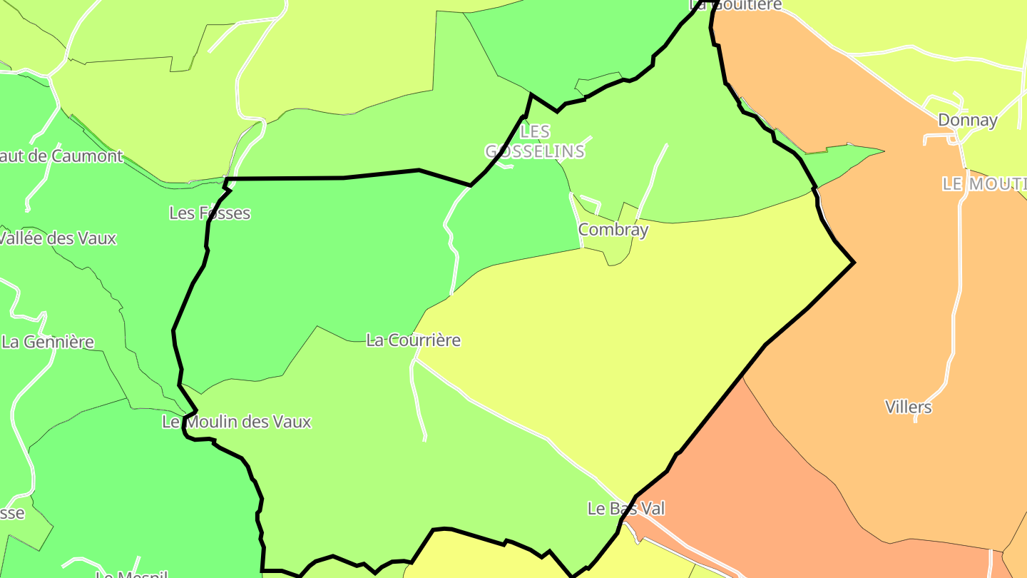 Carte des prix de l'immobilier Combray