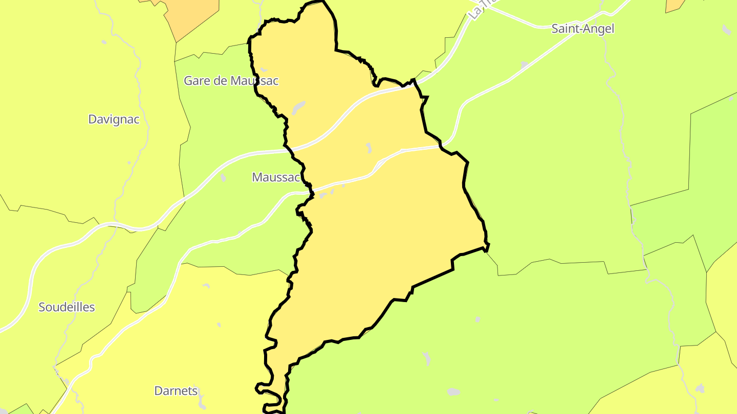 Carte des prix de l'immobilier Combressol