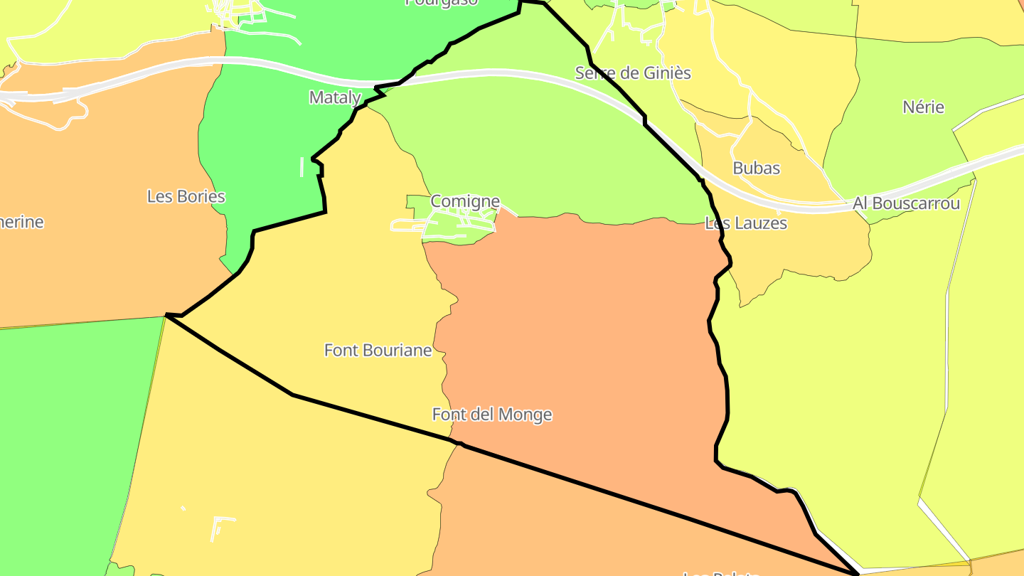 Carte des prix de l'immobilier Comigne